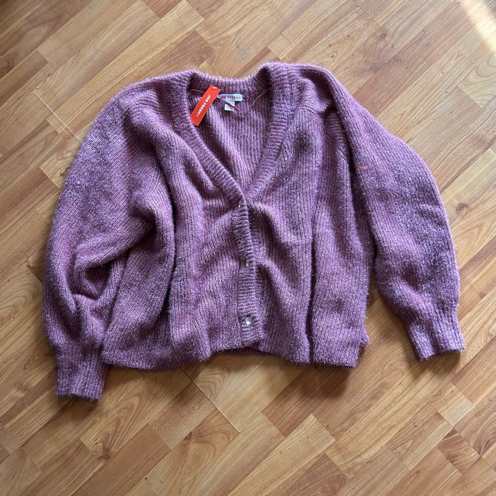 Joe Fresh soft pink cardigan. Size 3X